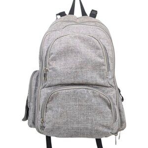 Cisco Raffi Backpack Diaper Bag Unisex Light Grey Many Pockets 15"